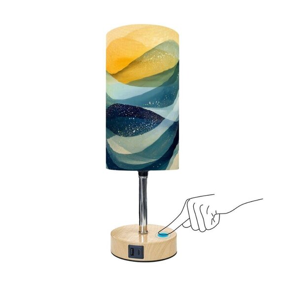 Oceanic USB Touch Lamp for Bedside Tables: Table Lamp - Picture 5 of 7